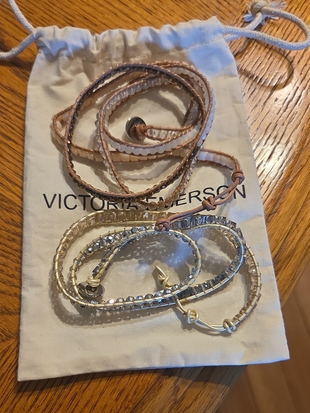 Victoria Emerson Mixed Metal Multi-Wrap Bracelet Set in Gold and Silver
